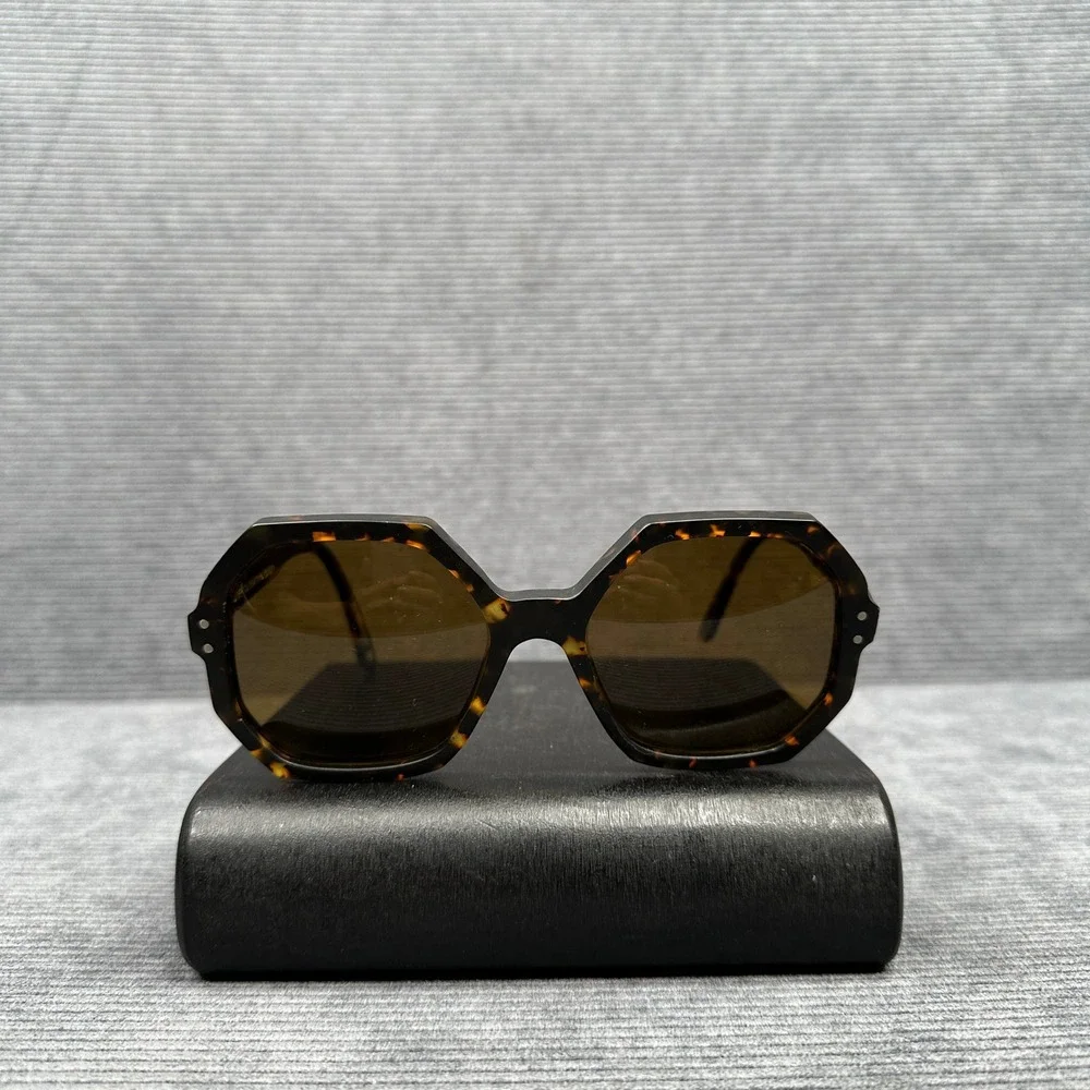 Oliver Goldsmith London Manhattan 1964 Sunglasses Matte Speckled Tortoise Italy